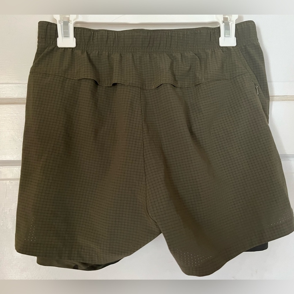 Roark Olive and Orange Athletic Shorts - Picture 2 of 3